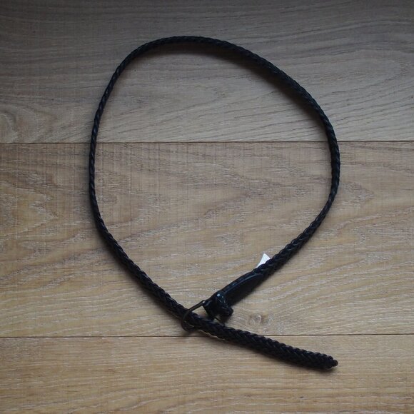 Lands' End | Like NEW Black Leather Braided Belt - Picture 4 of 7
